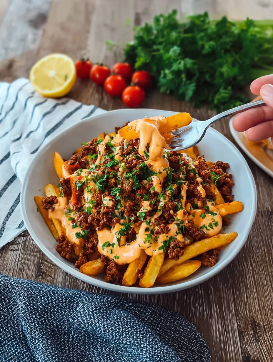 Airfryer Beste Loaded Fries mit Hackfleisch – Schnell & Knusprig image 2