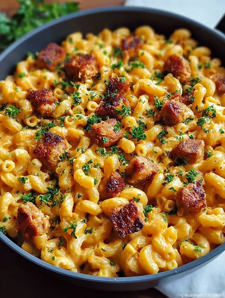 Airfryer Käsemakkaroni mit Knusprigem Hähnchen | Einfach Schnell Gesund image 2