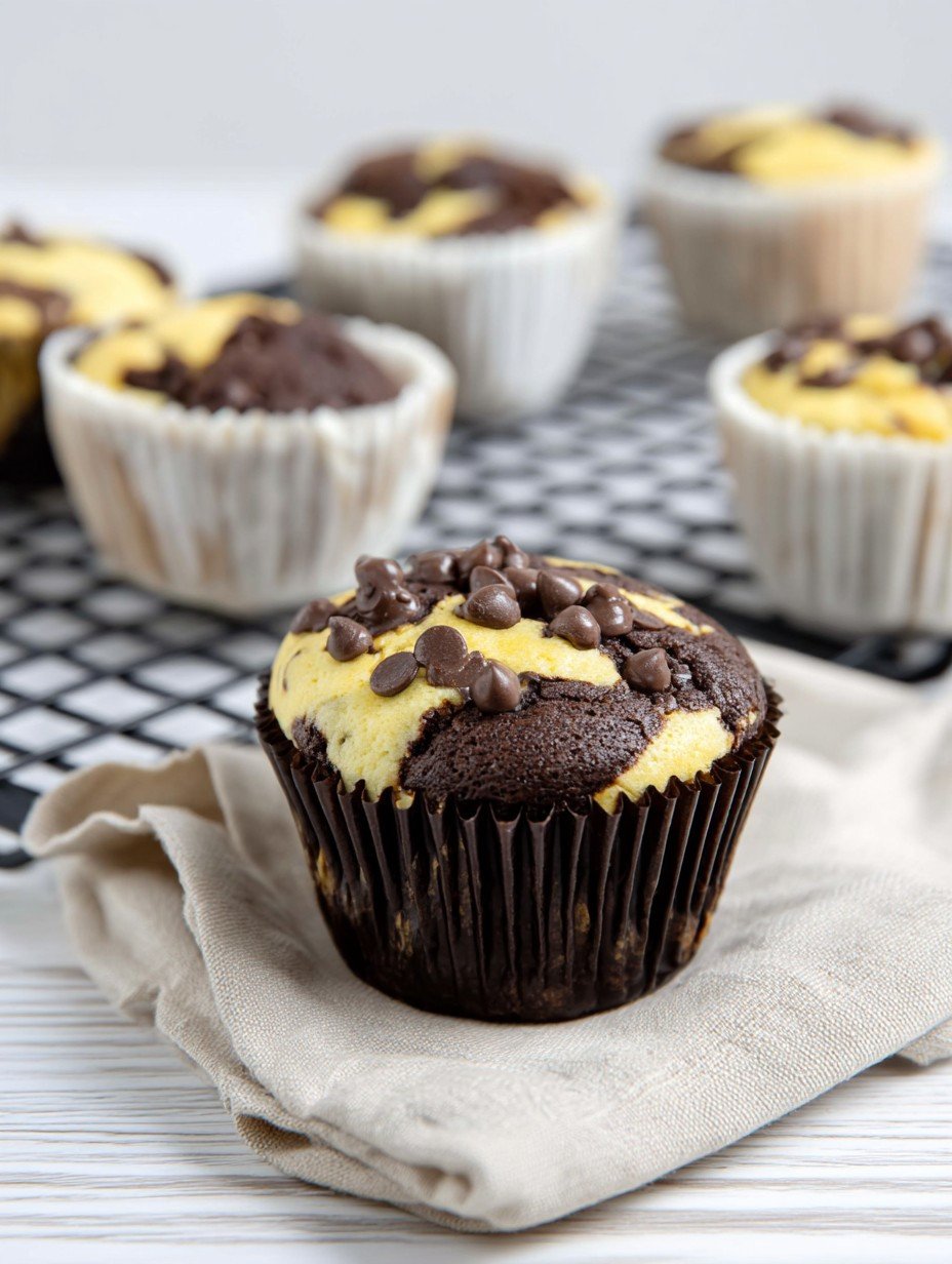 Best Quick Chocolate Cheesecake Swirl Muffins Moist image 2