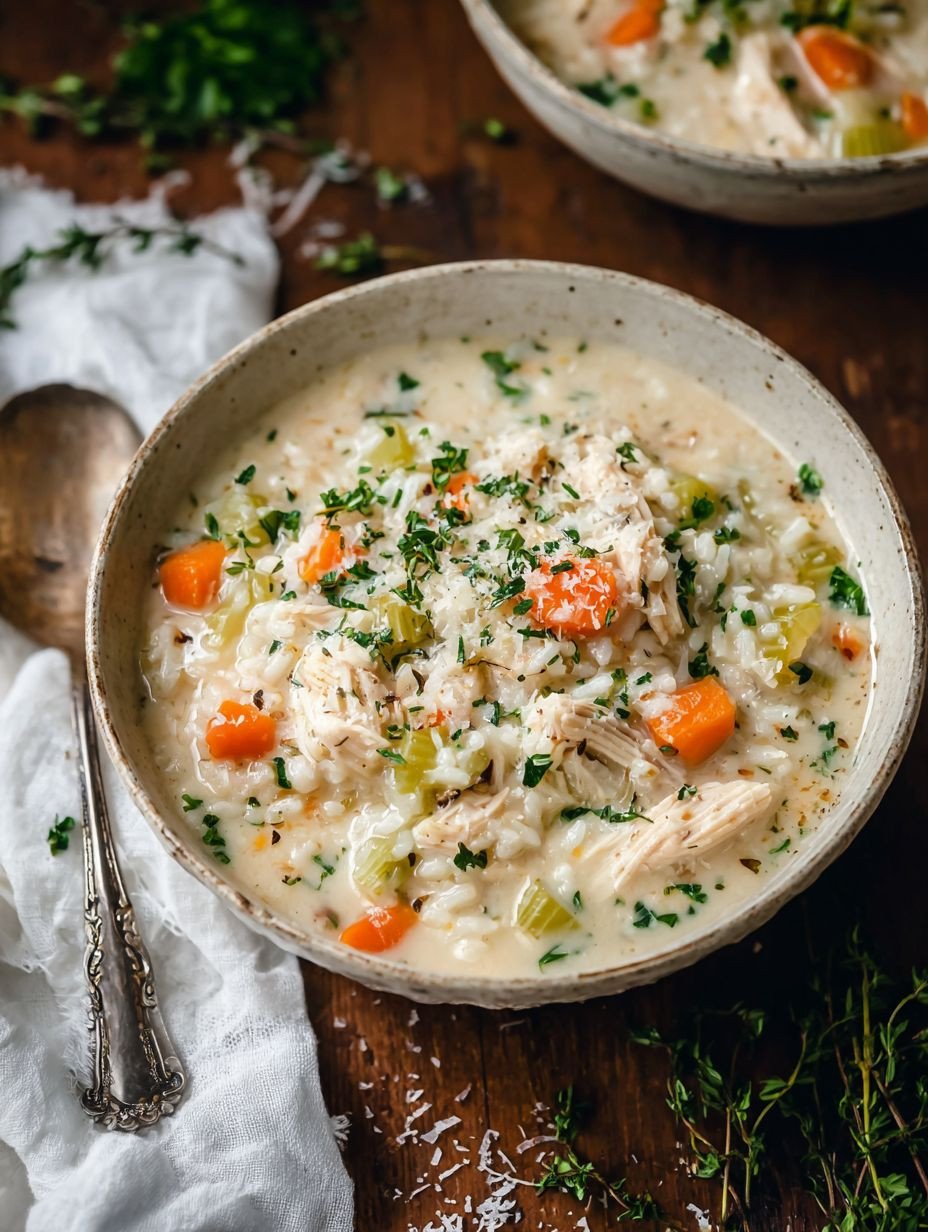 Beste Einfache Cremige Hühnchen-Reis-Suppe – Seelenwärmer image 2