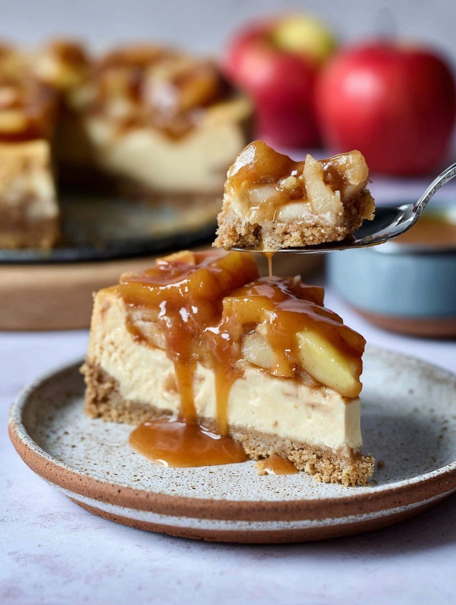 Einfach Bester Apfel-Karamell-Käsekuchen Cremig image 2