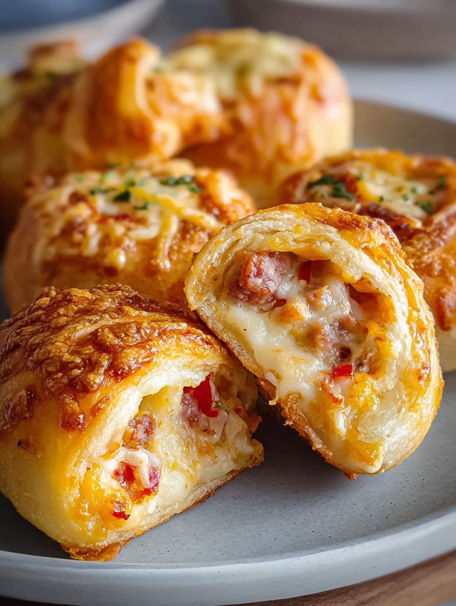 Einfach Schnell Airfryer Gefüllte Pizzabrötchen Knusprig image 2