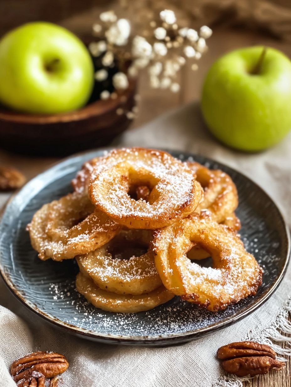 Einfache schnelle Heißluftfritteuse Apfelringe knusprig image 2