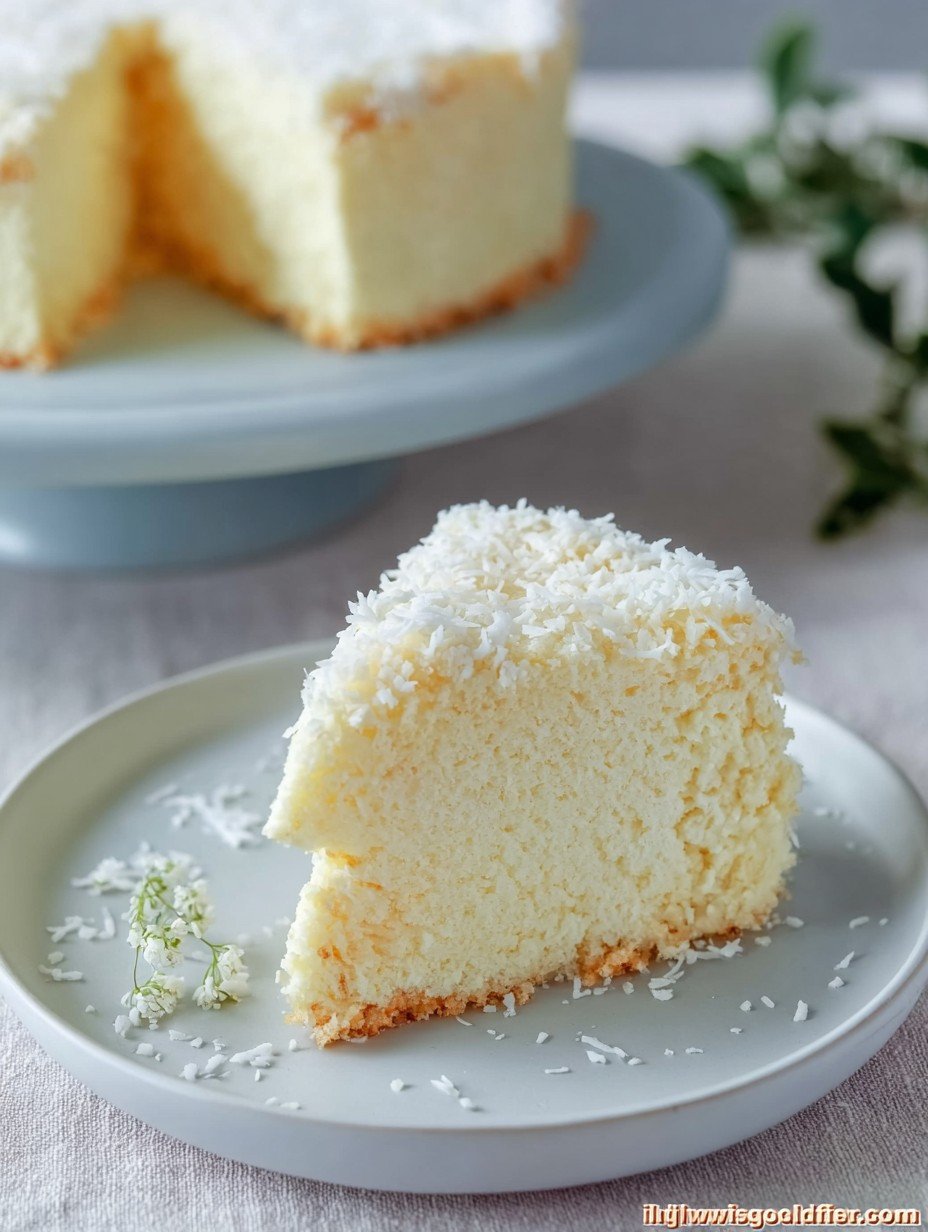 Fluffiger Kokos-Käsekuchen ohne Zucker backen image 2
