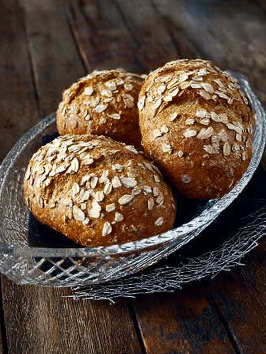 Gesunde Hafervollkornbrötchen | Einfach & Schnell Backen image 2