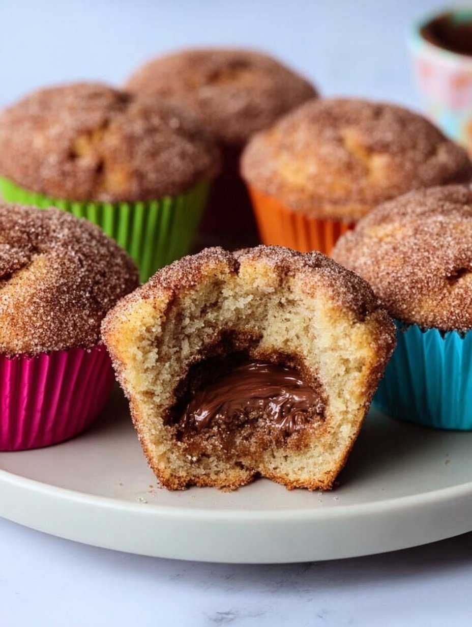 Schnell Einfach Gefüllte Nutella Zimt Muffins Saftig image 2