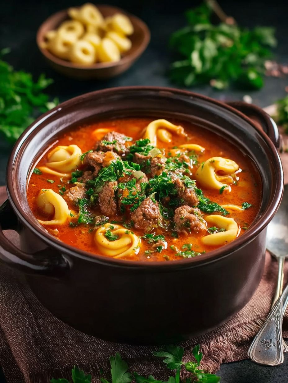 Schnelle Gesunde Tortellini Hackfleisch Suppe – Perfekt für jeden Tag image 2