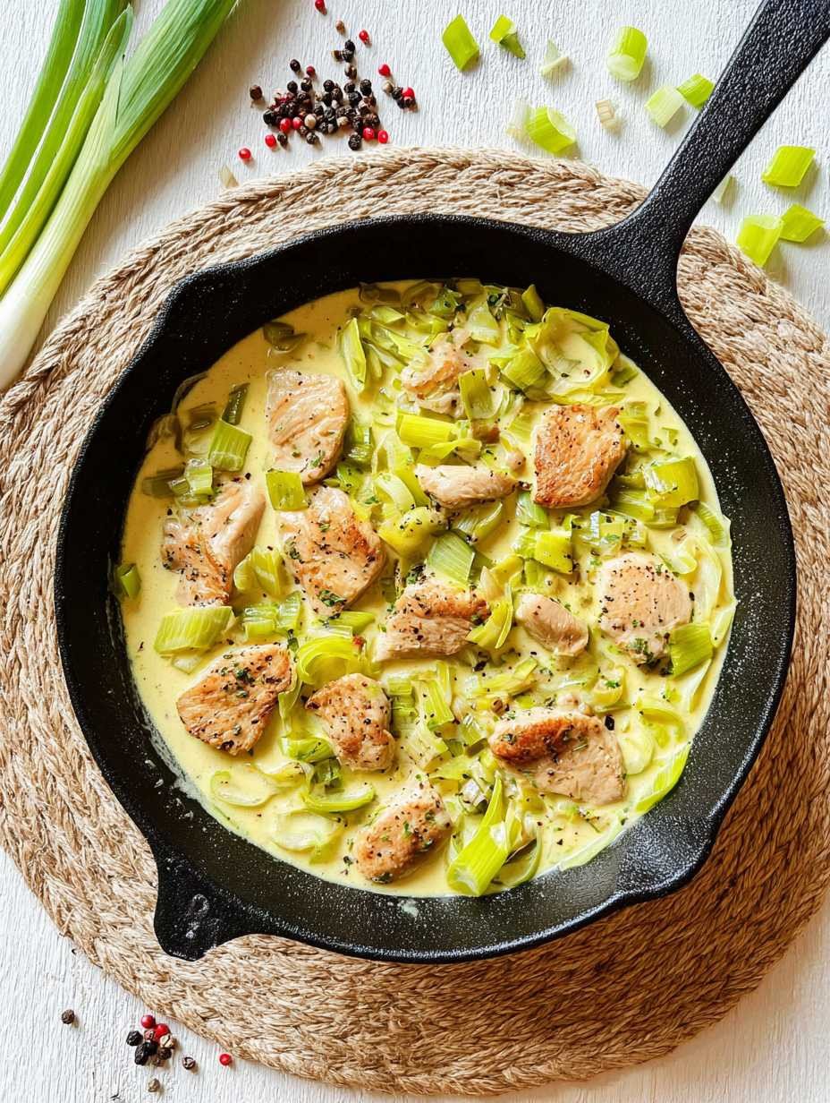 Cremige Hähnchen Lauch Pfanne: Schnell und einfach. image 2