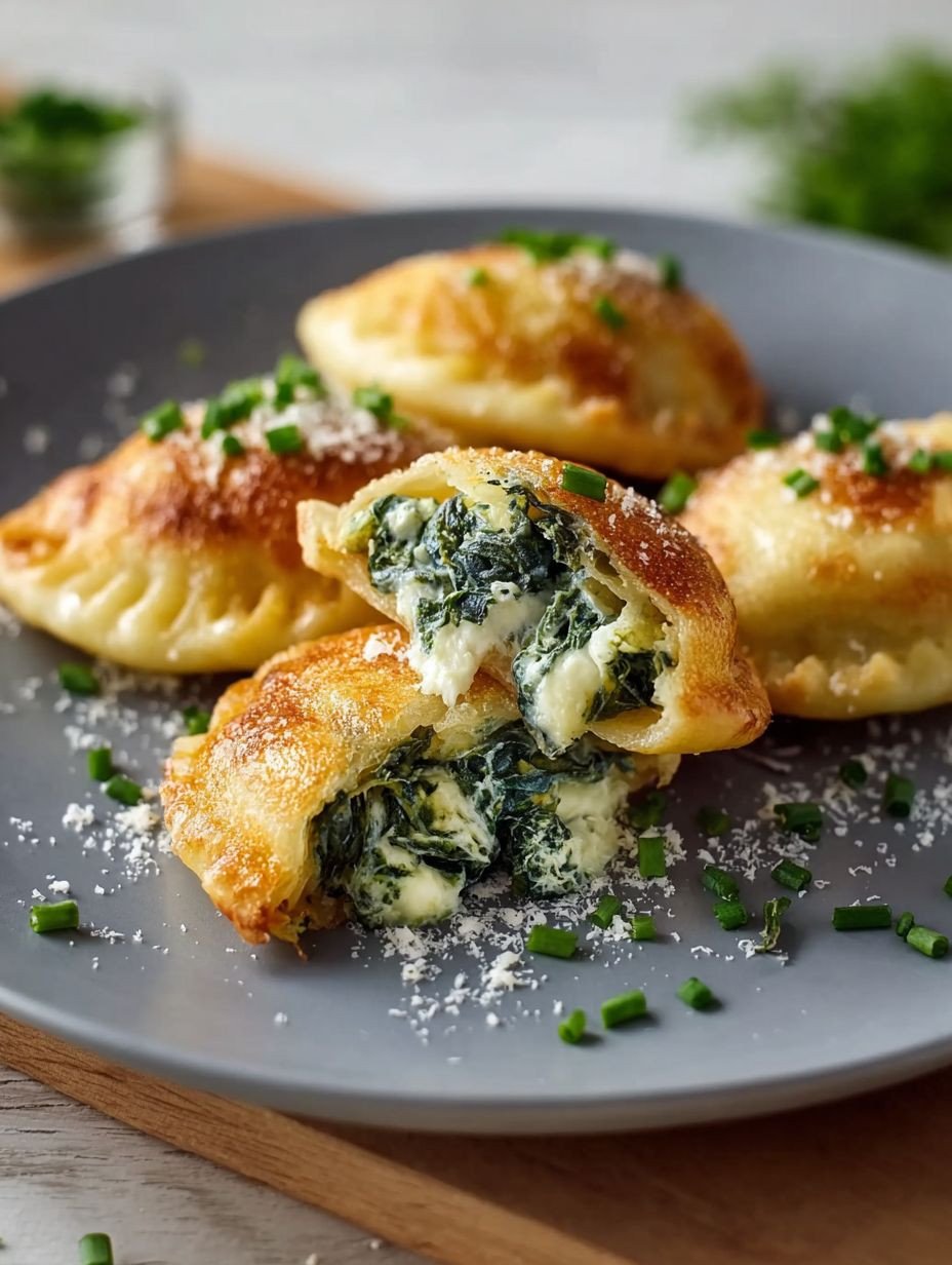 Cremige Spinat-Kartoffeltaschen mit goldener Kruste image 2