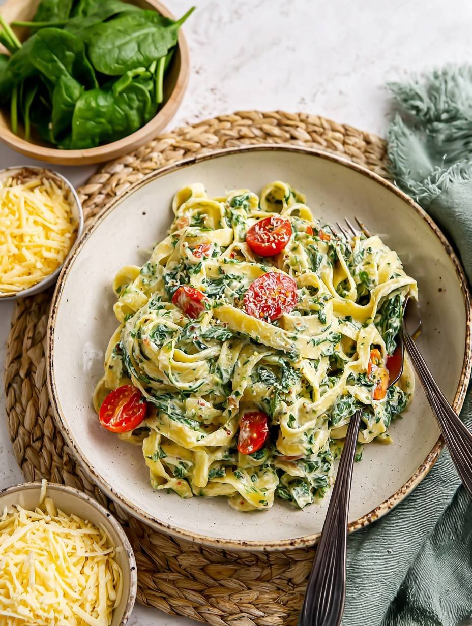 Diese cremige Spinatpasta musst du probieren! image 2