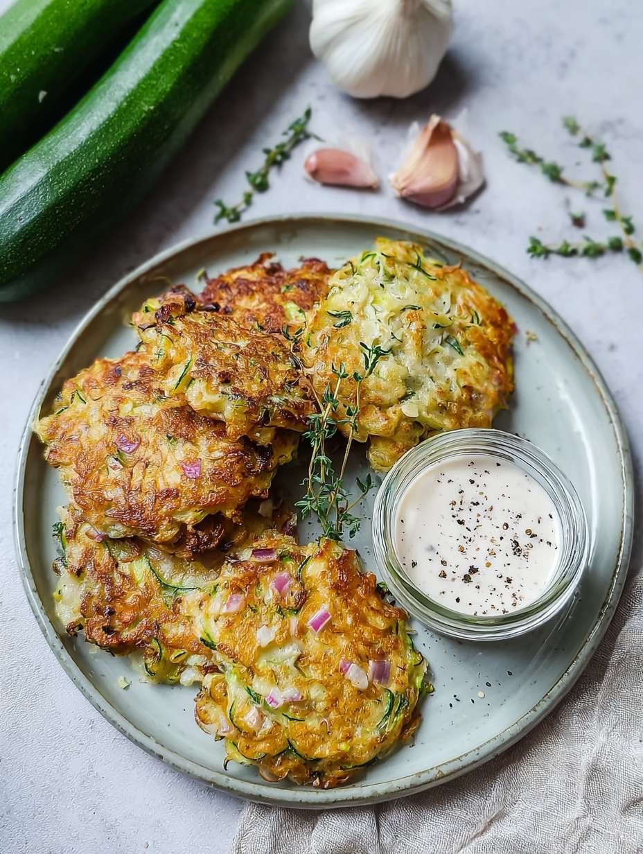 Einfache Zucchinipuffer: Knusprig und super lecker. image 2