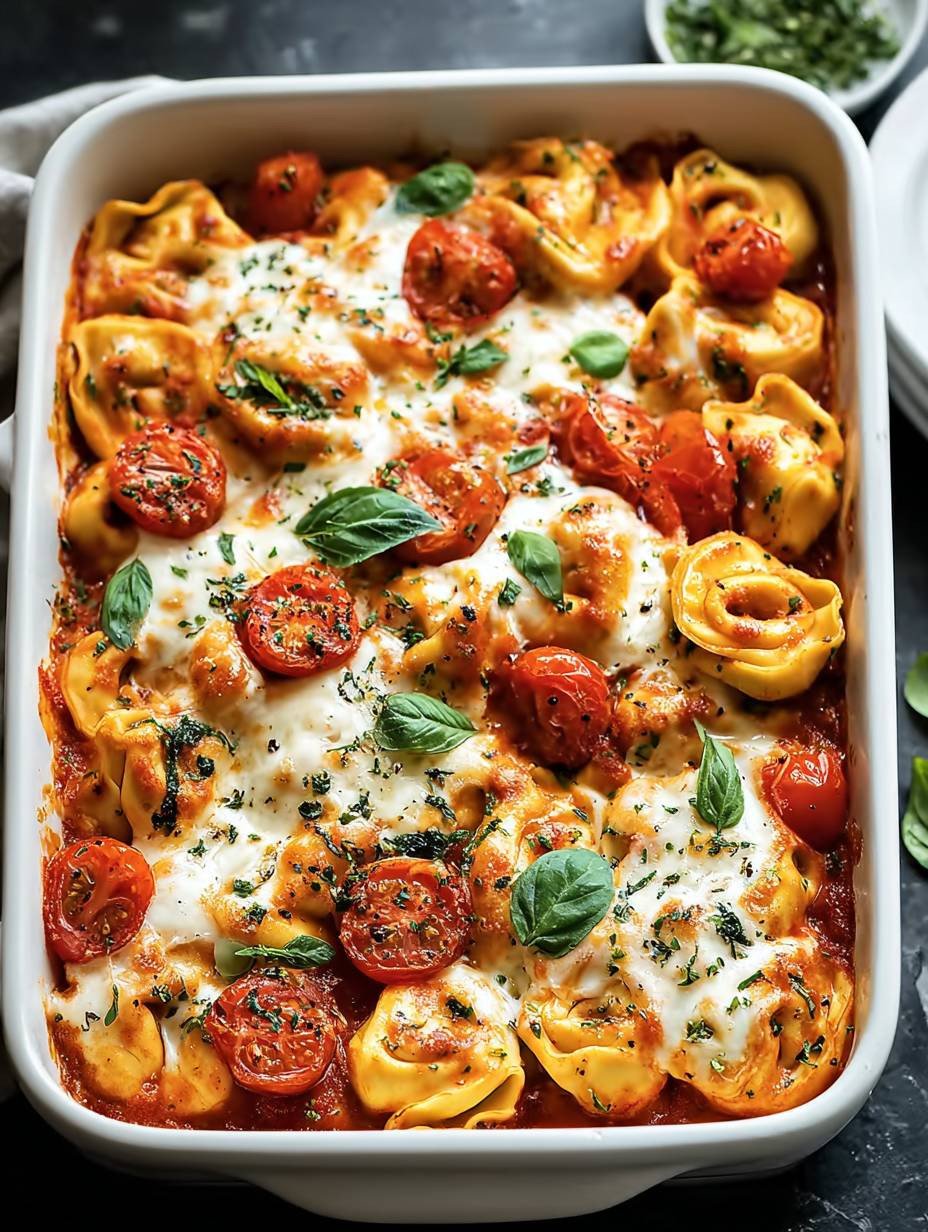 Fixer Tortellini-Auflauf mit Tomaten & Mozzarella image 2