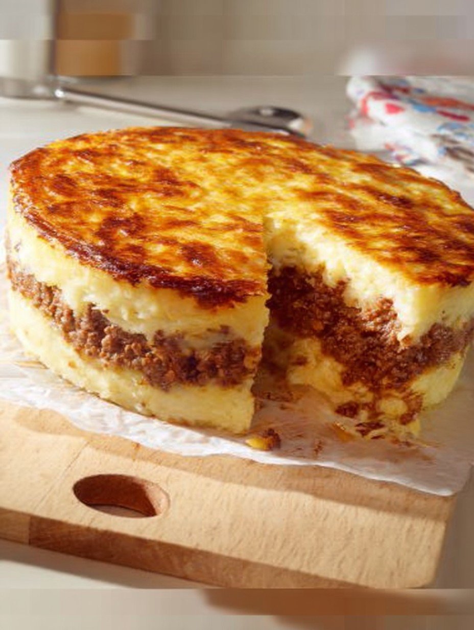 Goldbrauner Hackfleisch-Kartoffelauflauf Rezept image 2