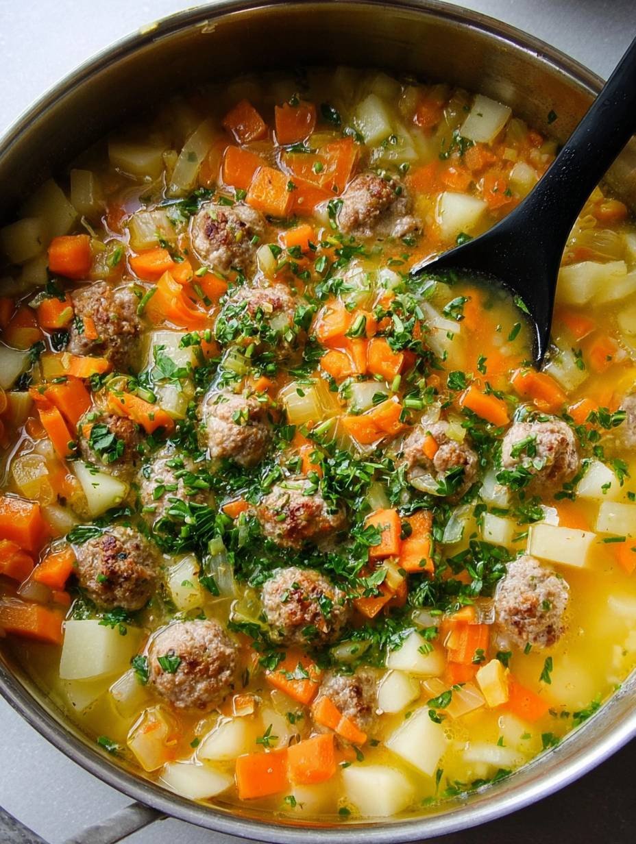 Herzhafter Möhreneintopf mit zarten Hackbällchen image 2