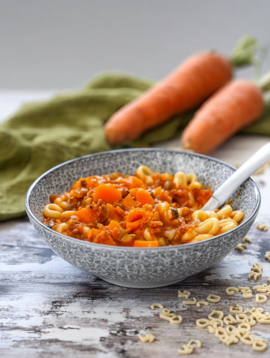 Karotten-Bolognese mit Buchstabennudeln für Babys image 2