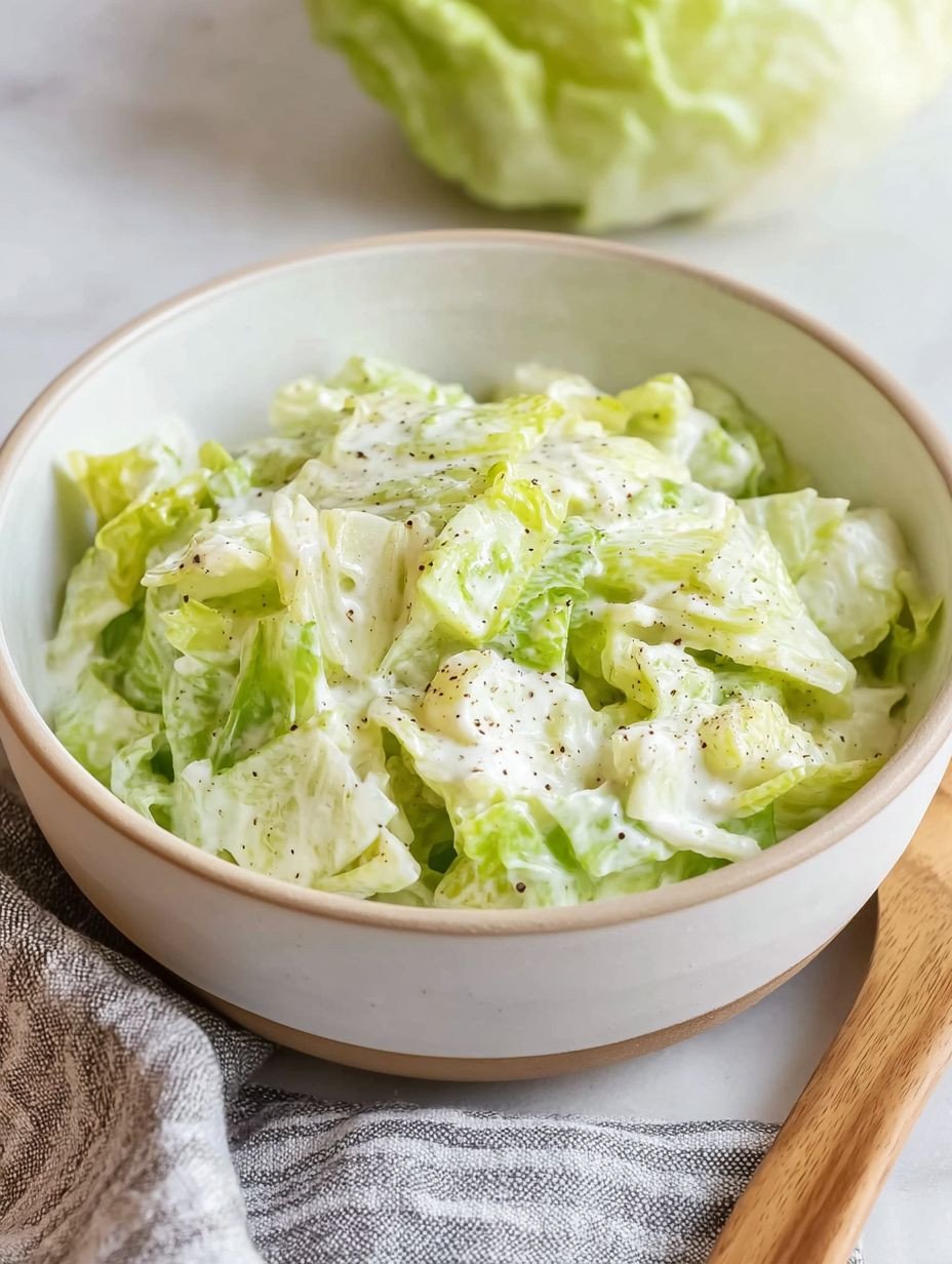 Knackiger Eisbergsalat mit cremigem Schmand-Dressing image 2