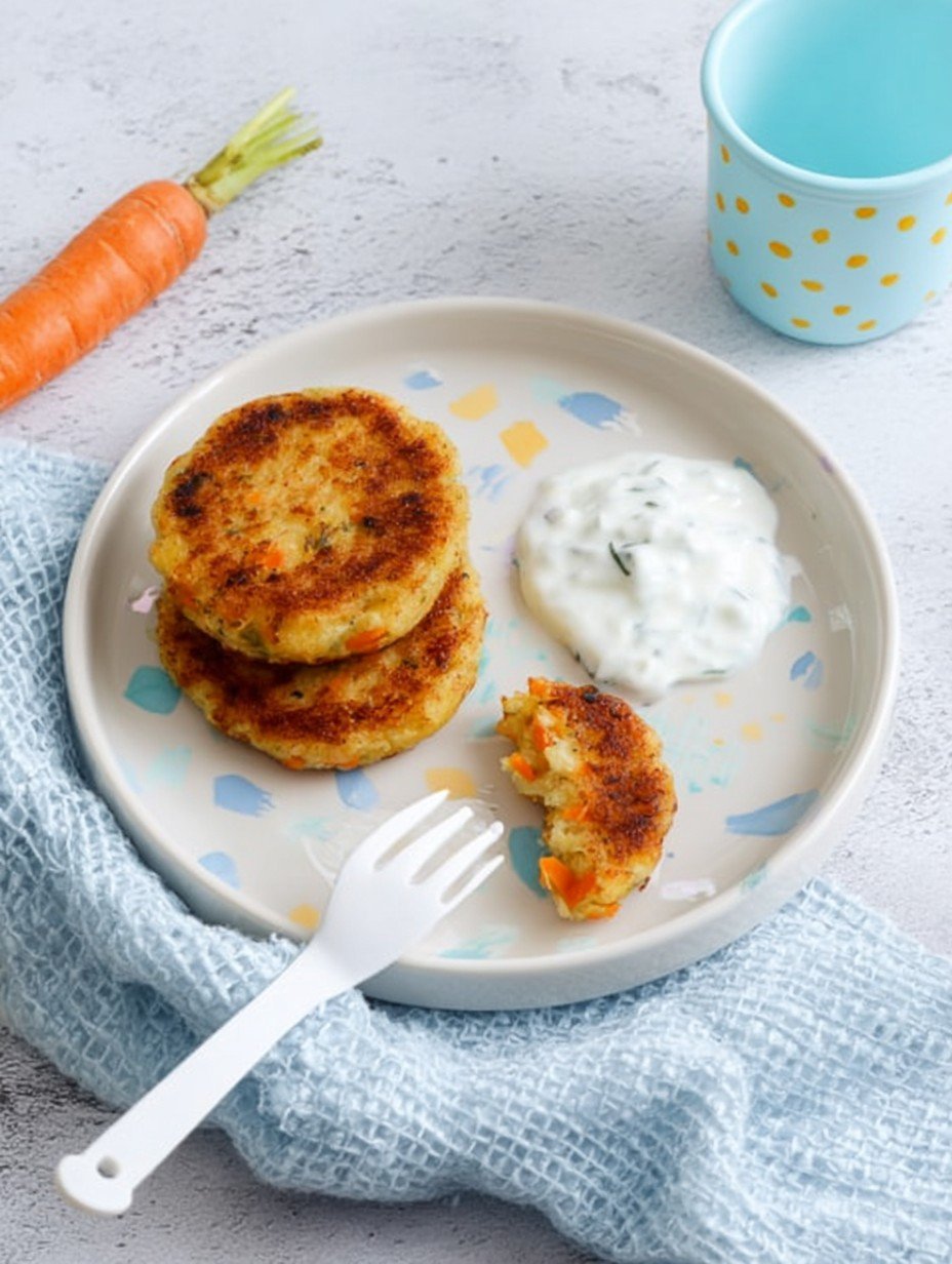 Knusprige Karotten-Puffer | Gesundes Rezept für Kids image 2