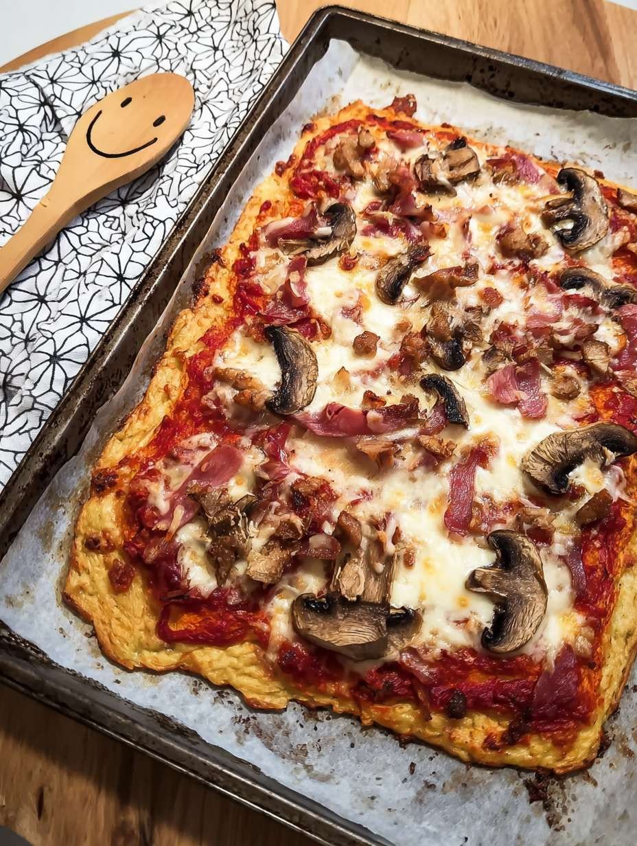 Knusprige Low Carb Pilzpizza – dein gesundes Rezept image 2