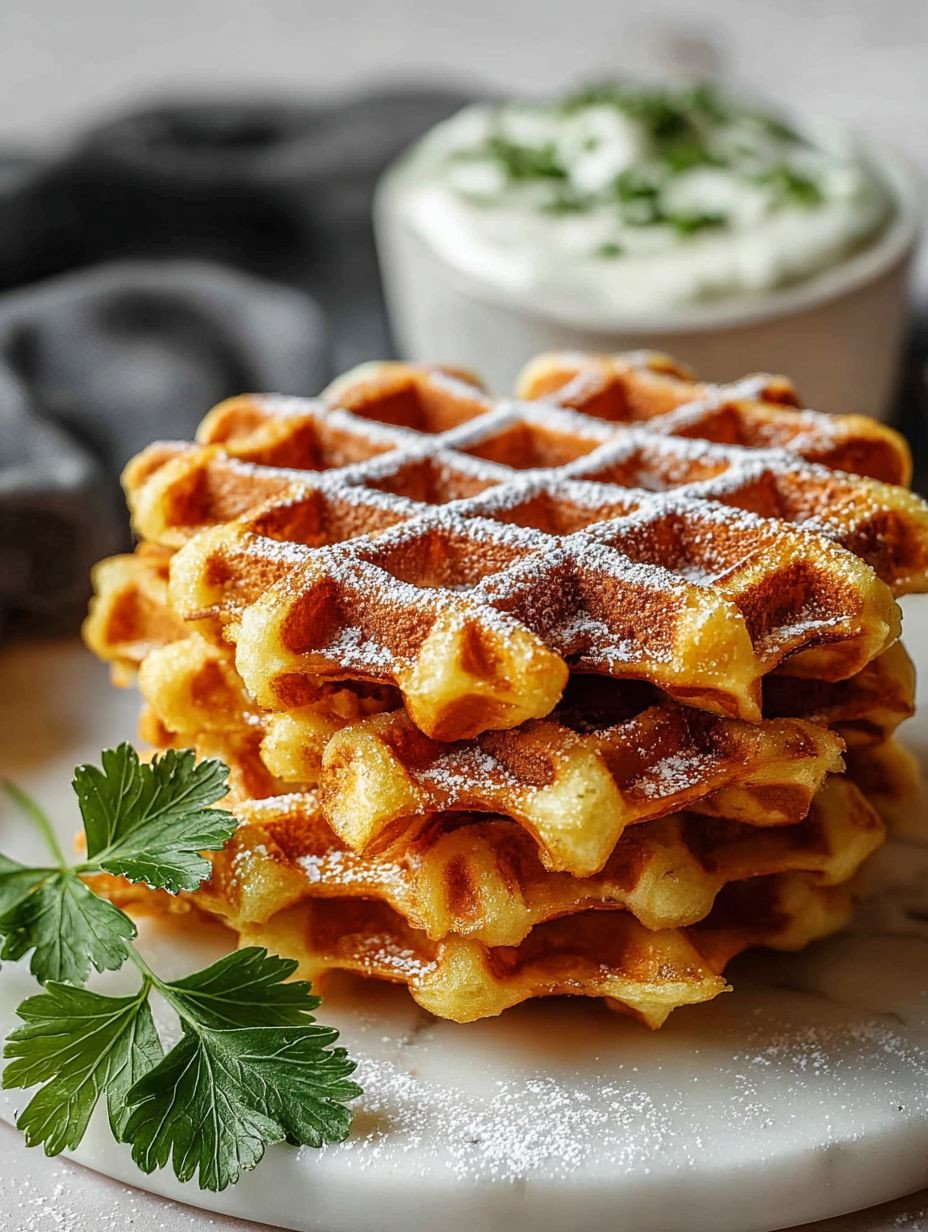 Knusprige Waffeln mit Puderzucker – unwiderstehlich image 2