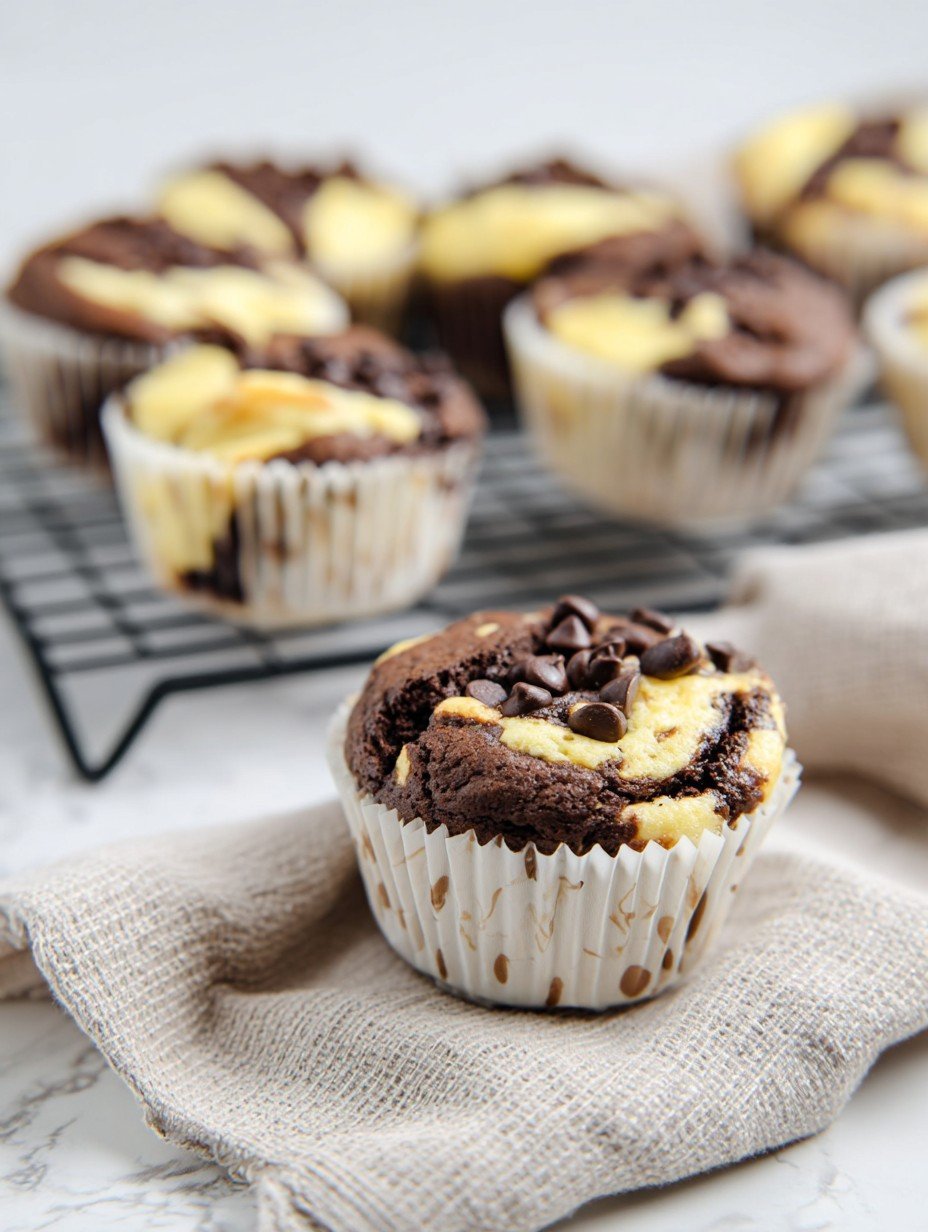 Perfect Chocolate Cheesecake Swirl Muffins image 2