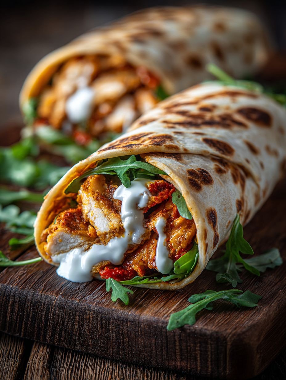 Perfekte knusprige Hähnchen-Wraps aus dem Airfryer image 2