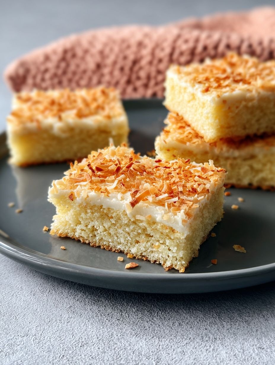 Saftige Kokos-Schnitten vom Blech | Einfaches Rezept image 2