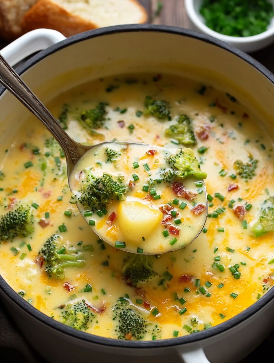Schnelle cremige Brokkolisuppe mit Kartoffeln für jeden Tag. image 2