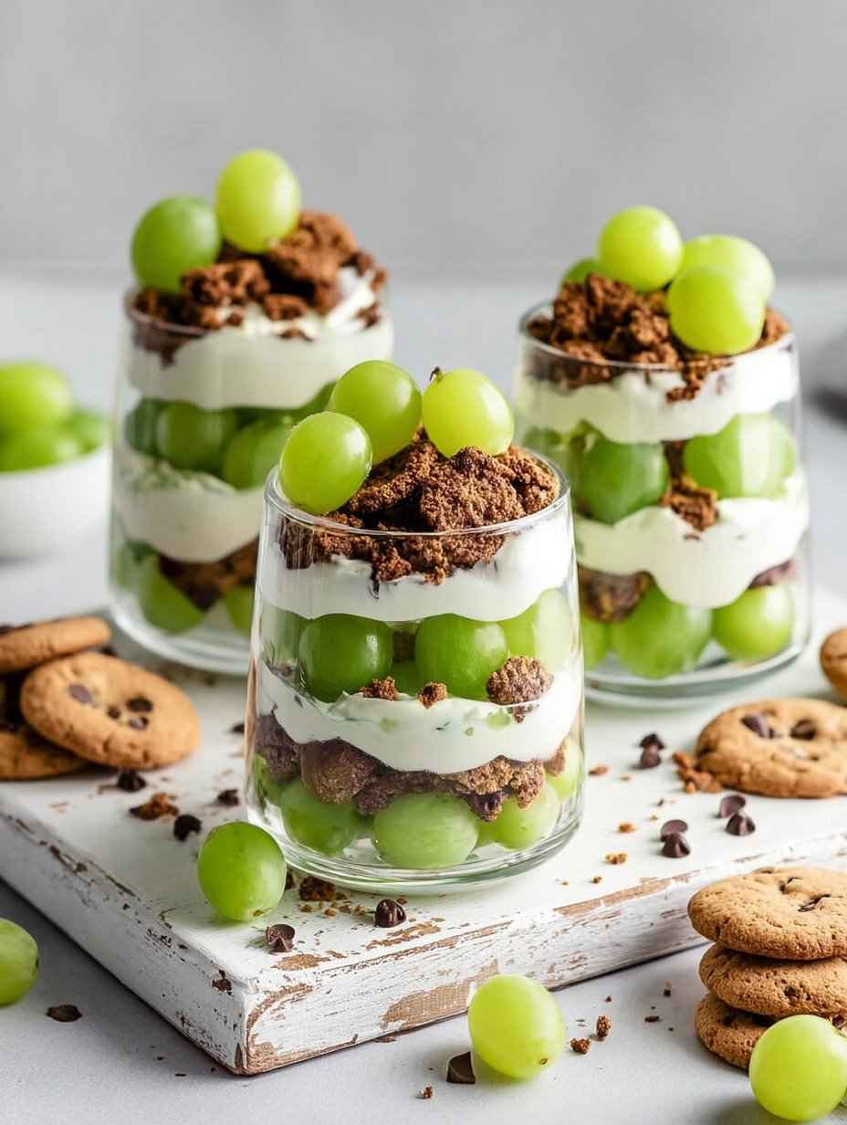 Schnelles Trauben-Schichtdessert mit Knusper-Keksen image 2