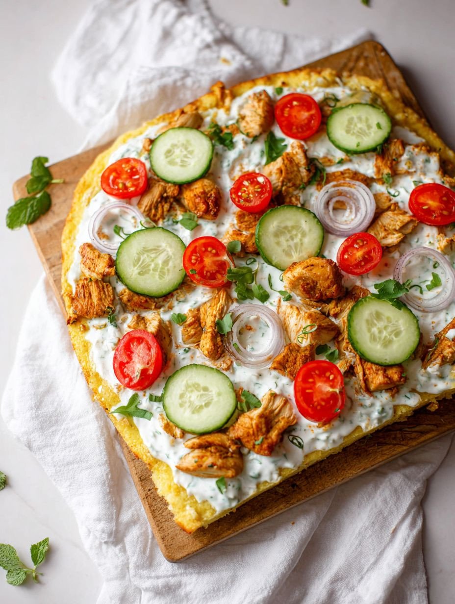 Traumhaftes Hähnchen Fladenbrot mit Tzatziki image 2