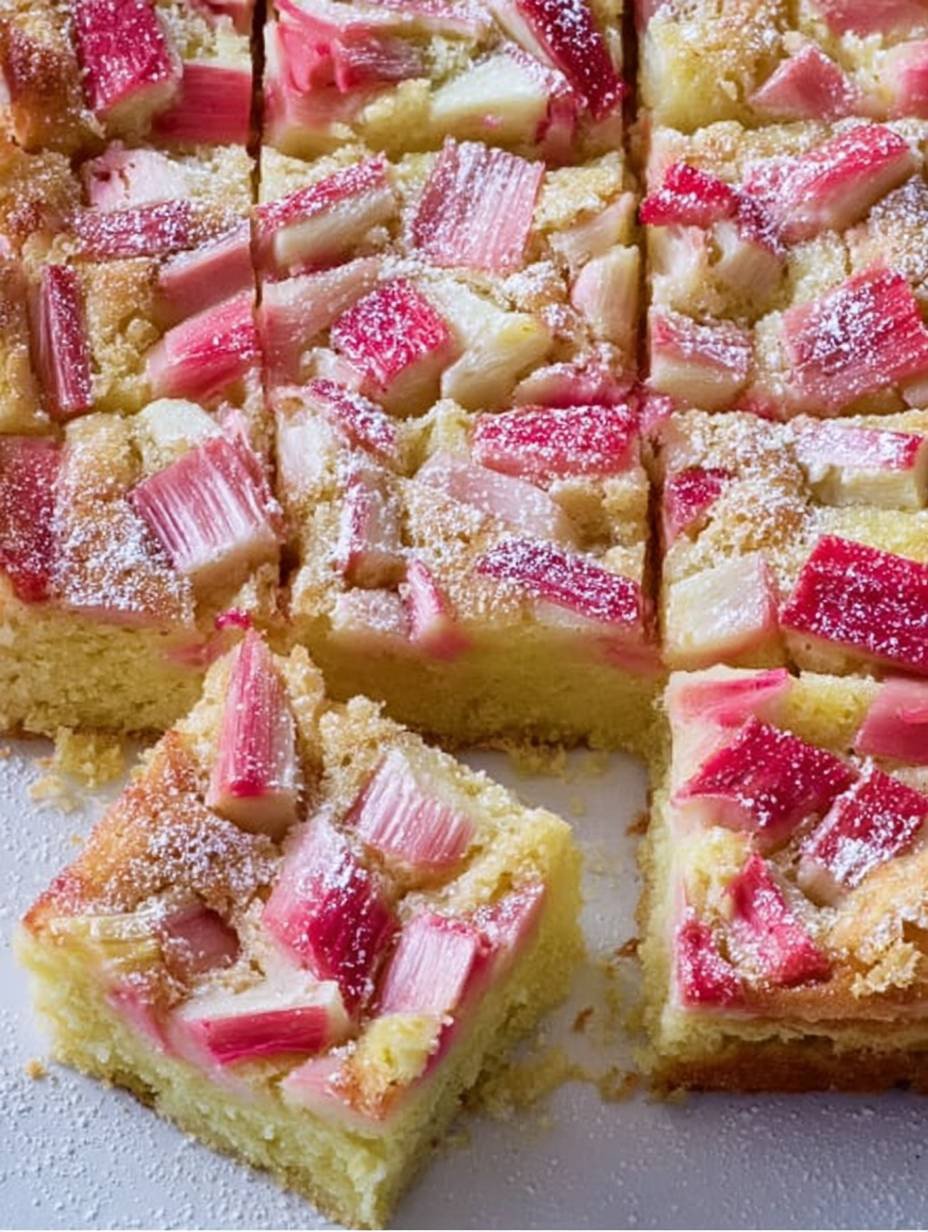 Der saftigste Rhabarberkuchen mit Vanillecreme image 2