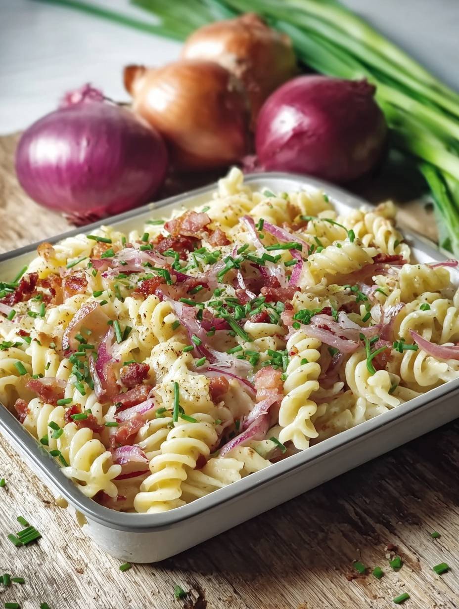 Flammkuchen Pasta | Cremig, schnell & lecker! image 2