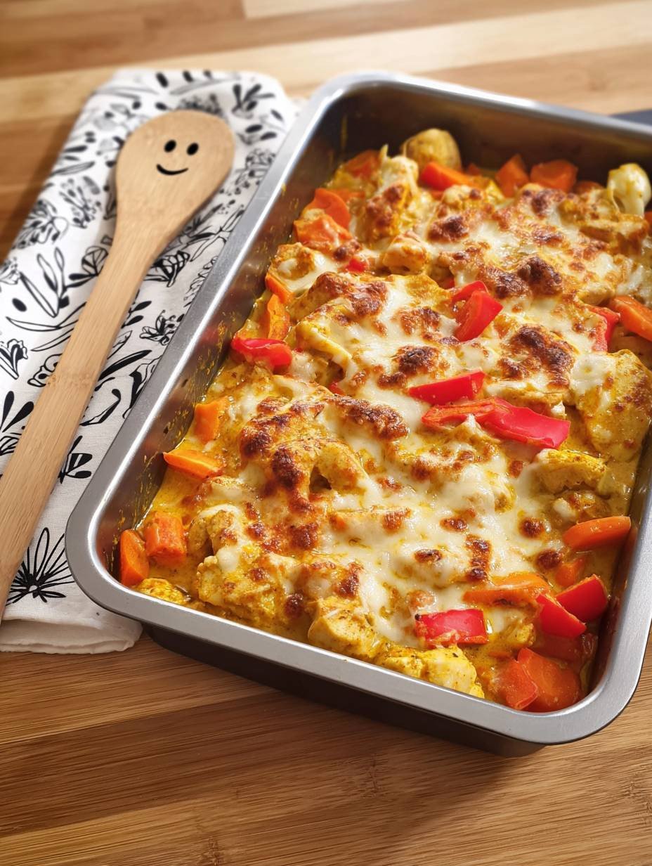 Hähnchen-Curry-Auflauf: Goldbraun und unwiderstehlich. image 2