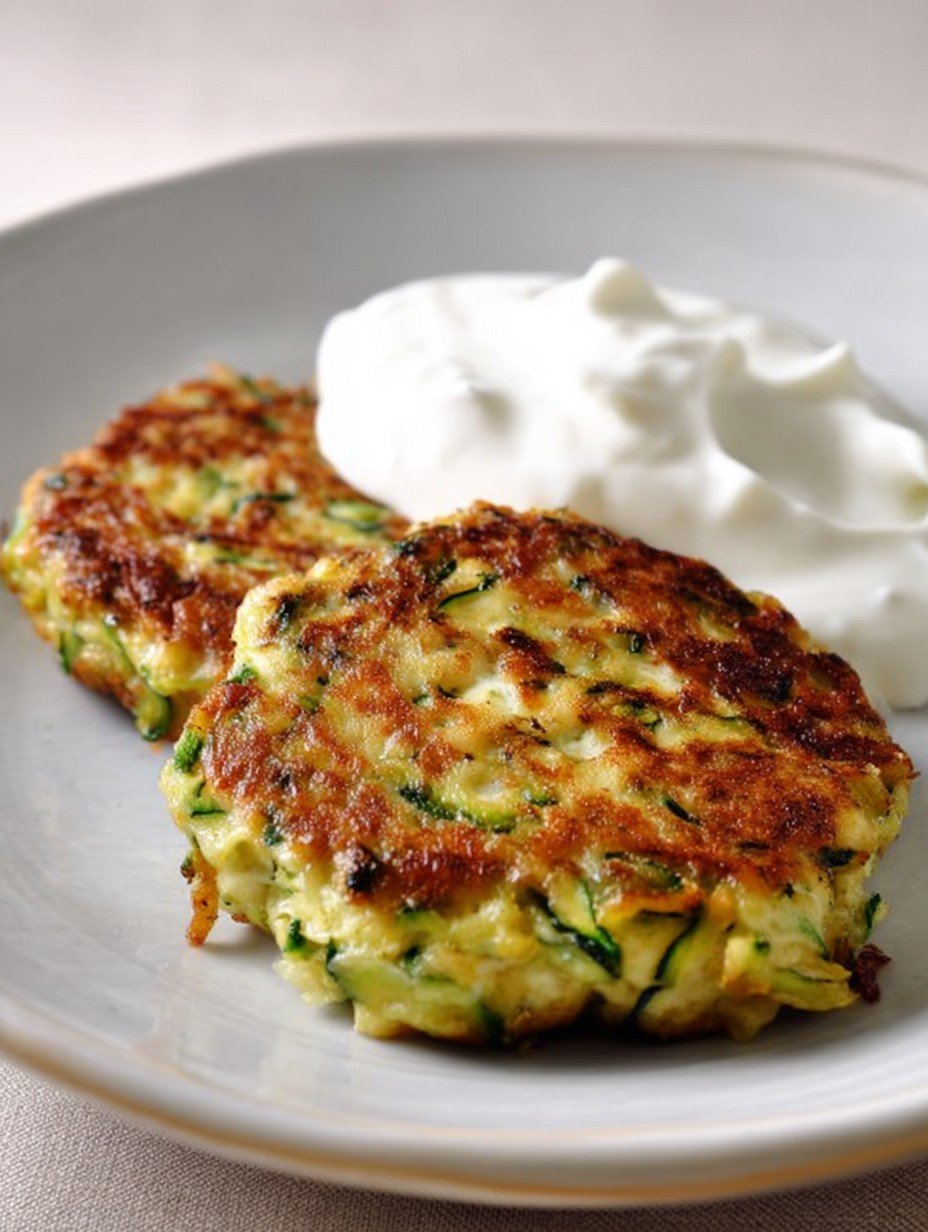 Knusprige Zucchinipuffer mit cremigem Tzatziki image 2