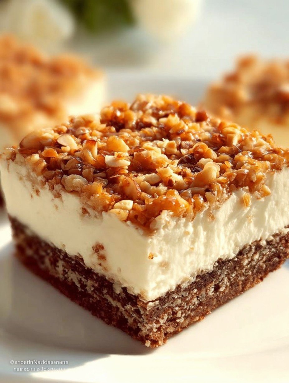 Knuspriger Nuss-Blechkuchen mit cremiger Füllung image 2