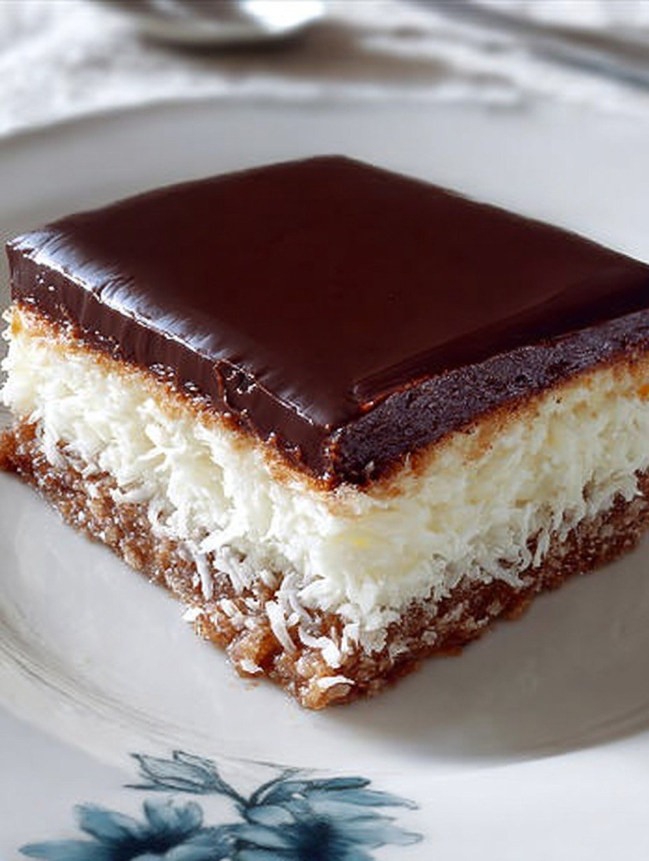 No-Bake Kokos-Schoko-Kuchen | Einfaches Rezept image 2