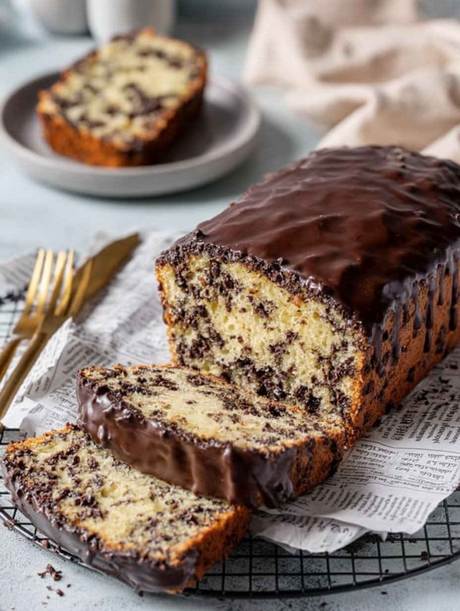 Schoko-Stückchen Rührkuchen mit Glasur – einfach lecker! image 2