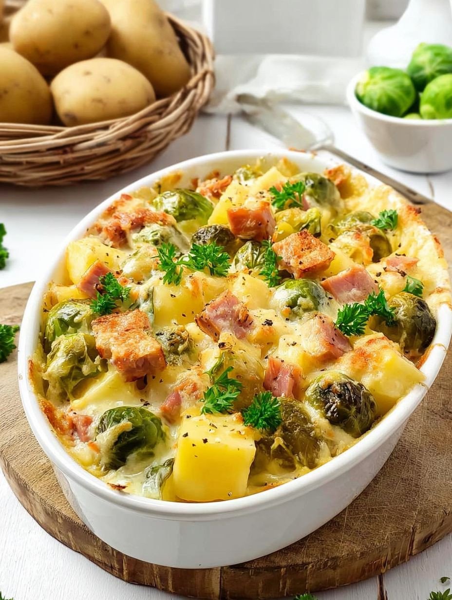 Unwiderstehlicher Rosenkohl-Gratin mit Käse image 2